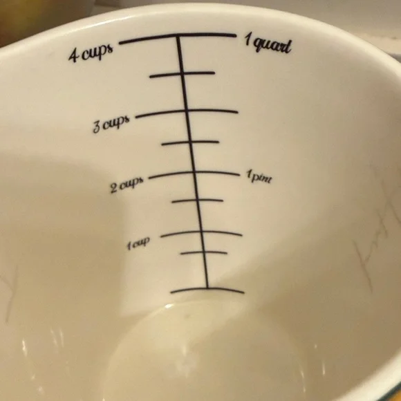 Pioneer Woman Harvest Green Vintage Geo 1 Qt Measuring Pitcher - - Picture 3 of 5